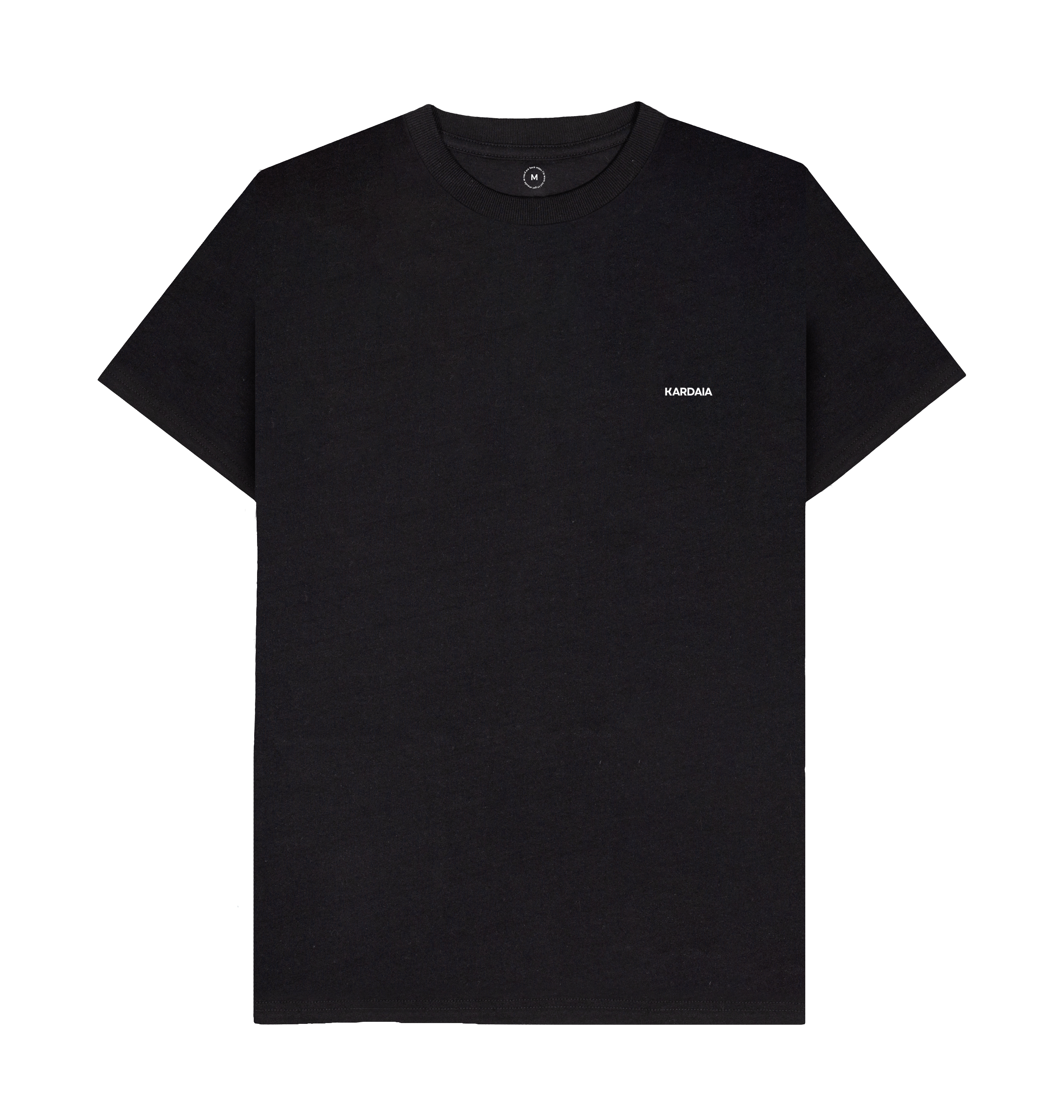 Black Recycled Printed T-Shirt Front