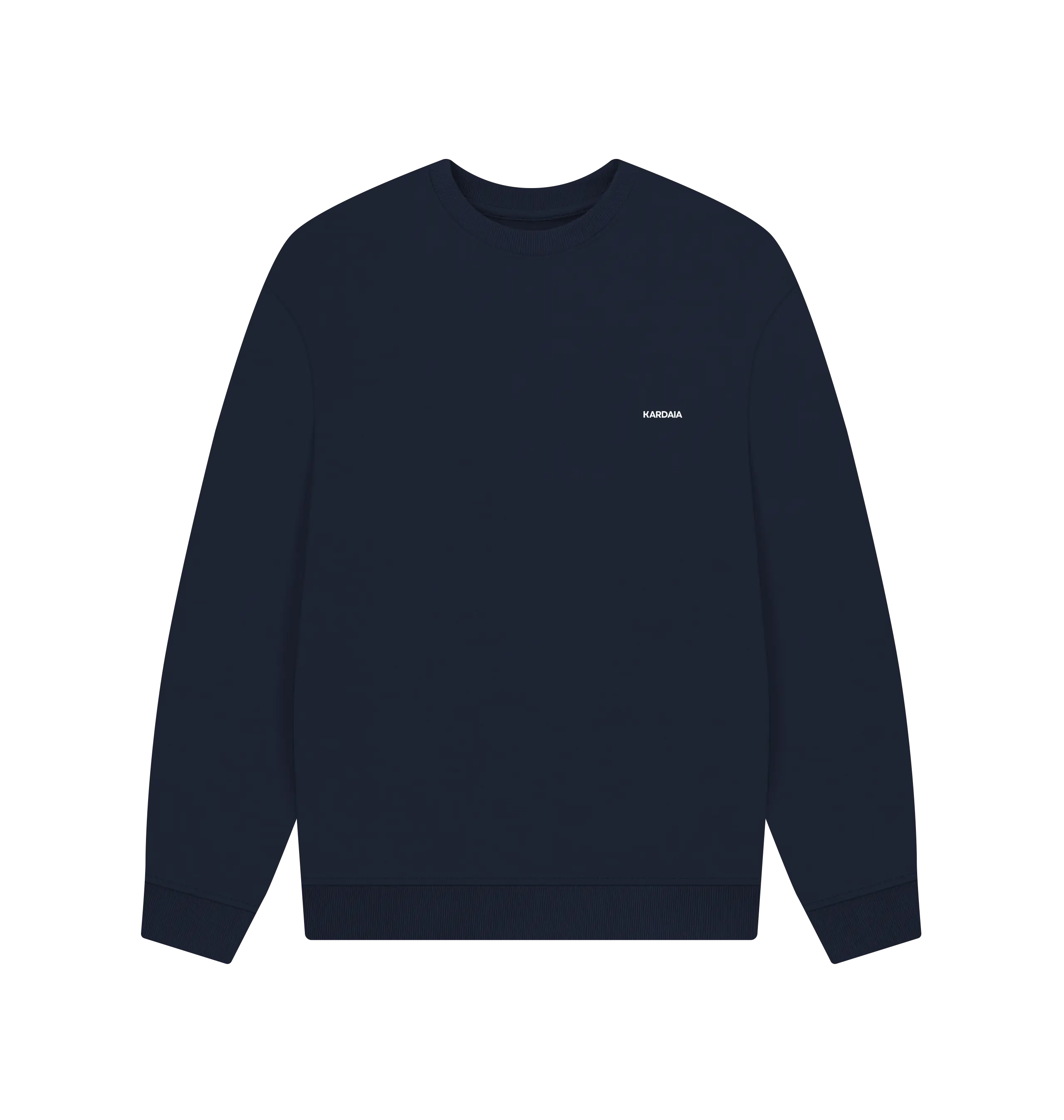 pull oversize bleu marine KARDAIA pour homme, coton bio et coupe confortable