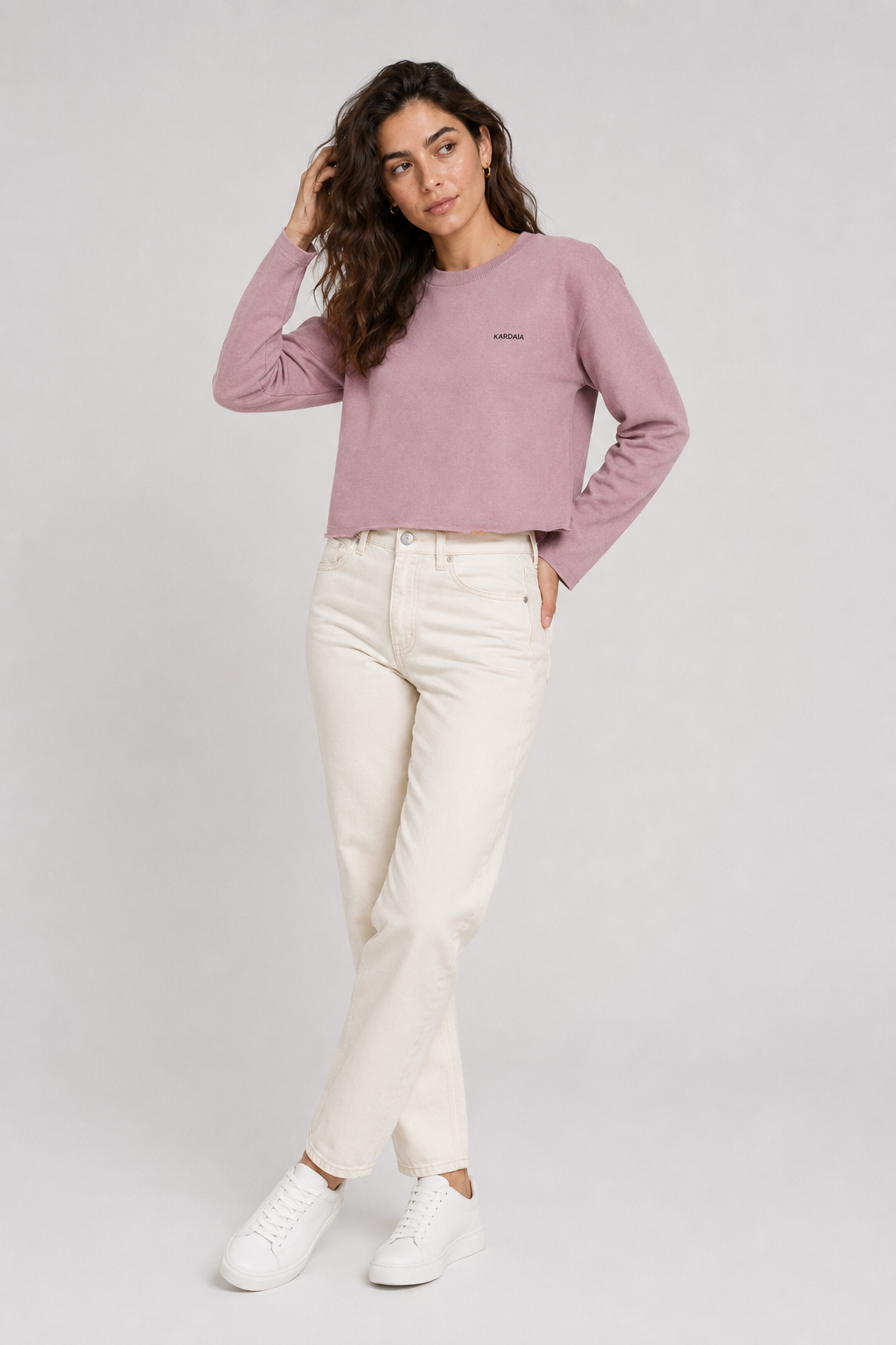 Pull Boxy Femme Coton Bio – Teinte Minérale