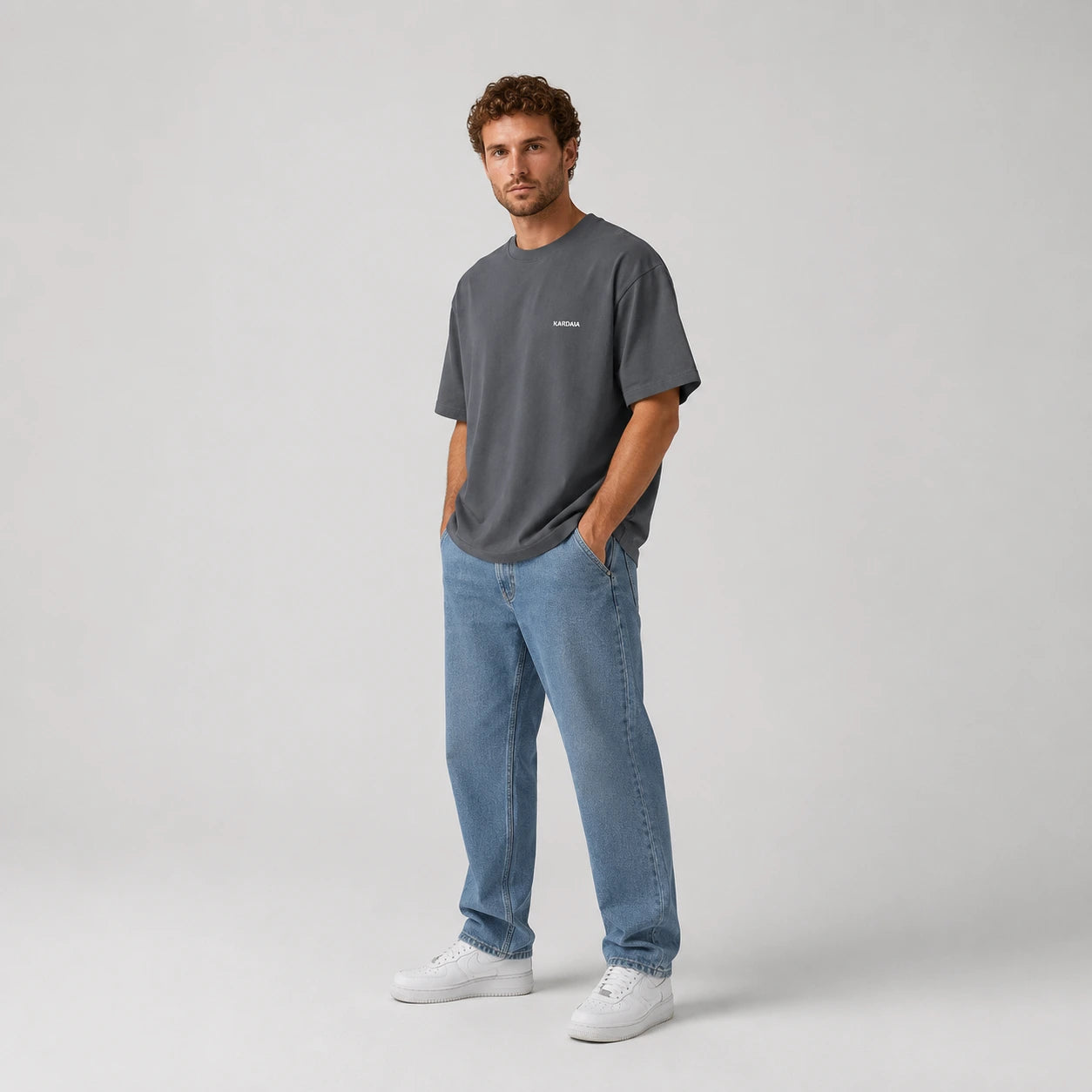 T-shirt Oversize Homme en Coton Bio – Tons Neutres